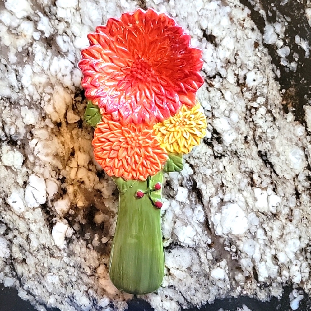 Boston Warehouse Fall Flower Floral Sunflower Harvest Spoon Rest Thanksgiving